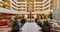 Hilton Charlotte Airport Hotel - The atrium-style lobby has plenty of seating to rest while waiting for your transfer to the airport.