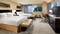 DoubleTree by Hilton Hotel LAX - The standard, spacious room includes 2 double beds, a flat screen TV, and a coffee maker.